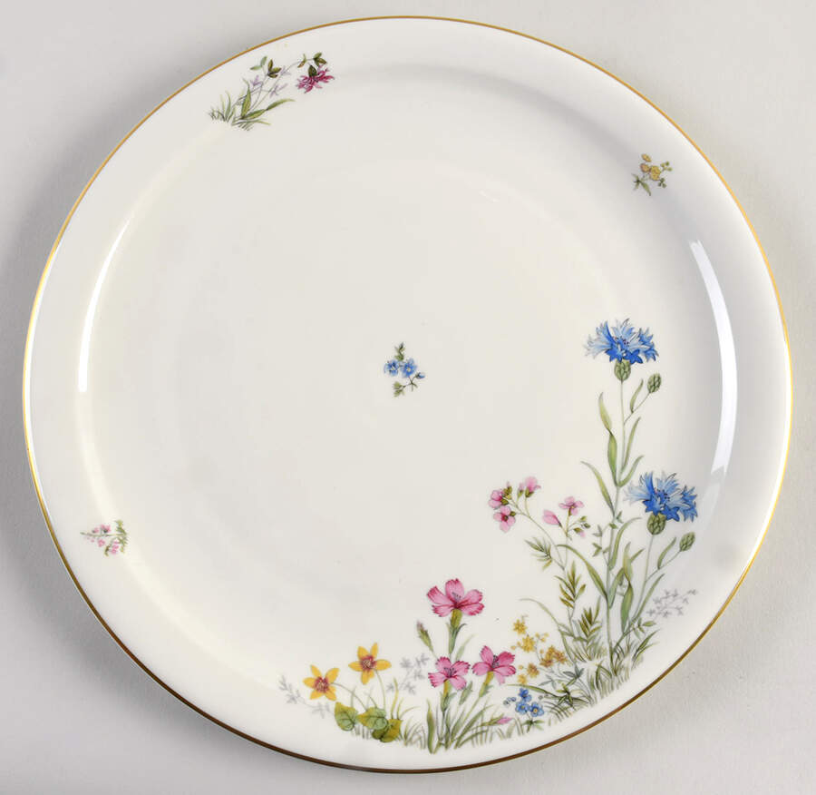 Meadow Flowers 12" Chop Plate (Round Platter) by Franconia-Krautheim & Adelburg-1