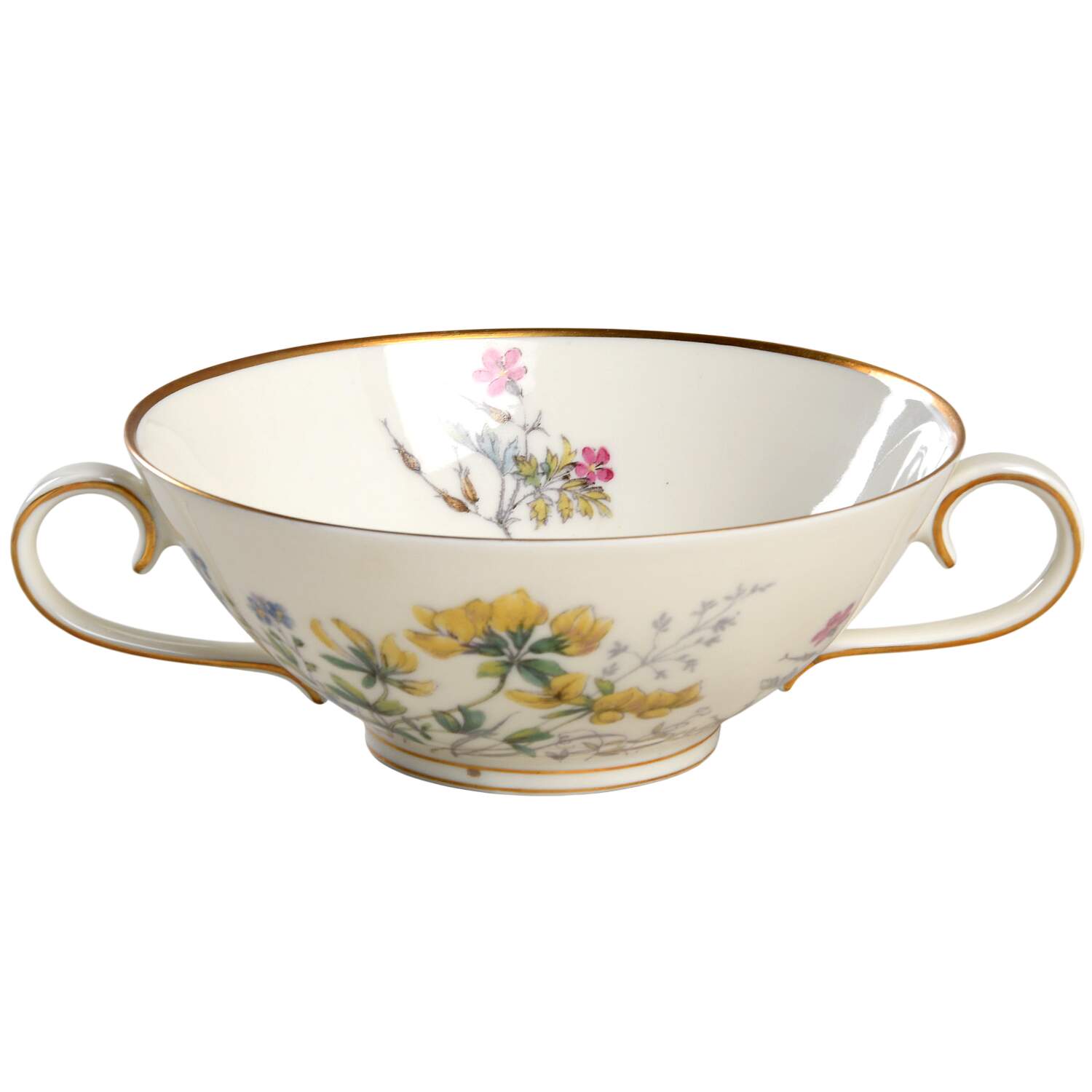 Meadow Flowers Footed Cream Soup Bowl by Franconia-Krautheim & Adelburg-1