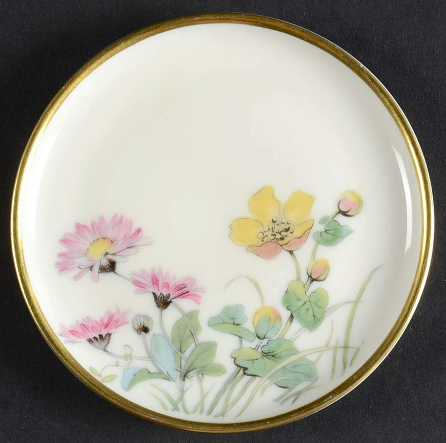 Meadow Flowers Butter Pat by Franconia-Krautheim & Adelburg-1