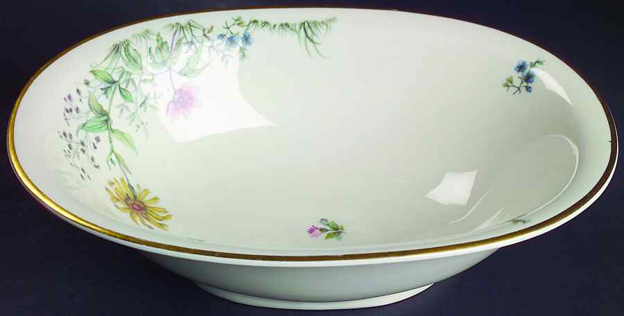 Meadow Flowers 10" Oval Vegetable Bowl by Franconia-Krautheim & Adelburg-1