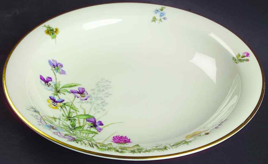 Meadow Flowers Large Rim Soup Bowl by Franconia-Krautheim & Adelburg-1
