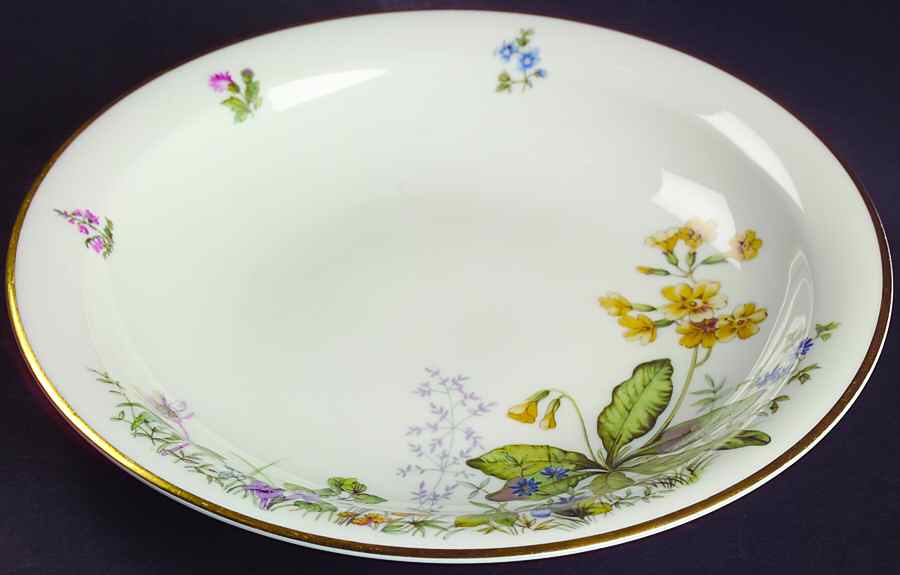 Meadow Flowers Large Rim Soup Bowl by Franconia-Krautheim & Adelburg-1