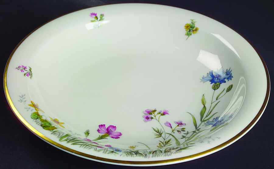 Meadow Flowers Large Rim Soup Bowl by Franconia-Krautheim & Adelburg-1
