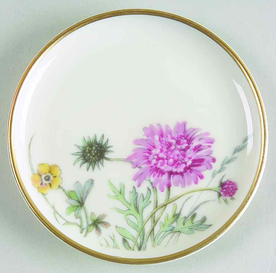 Meadow Flowers Butter Pat by Franconia-Krautheim & Adelburg-1