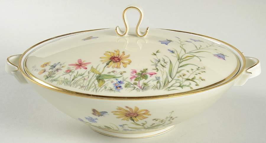 Meadow Flowers Round Covered Vegetable by Franconia-Krautheim & Adelburg-1