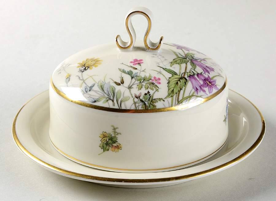 Meadow Flowers Round Covered Butter by Franconia-Krautheim & Adelburg-1