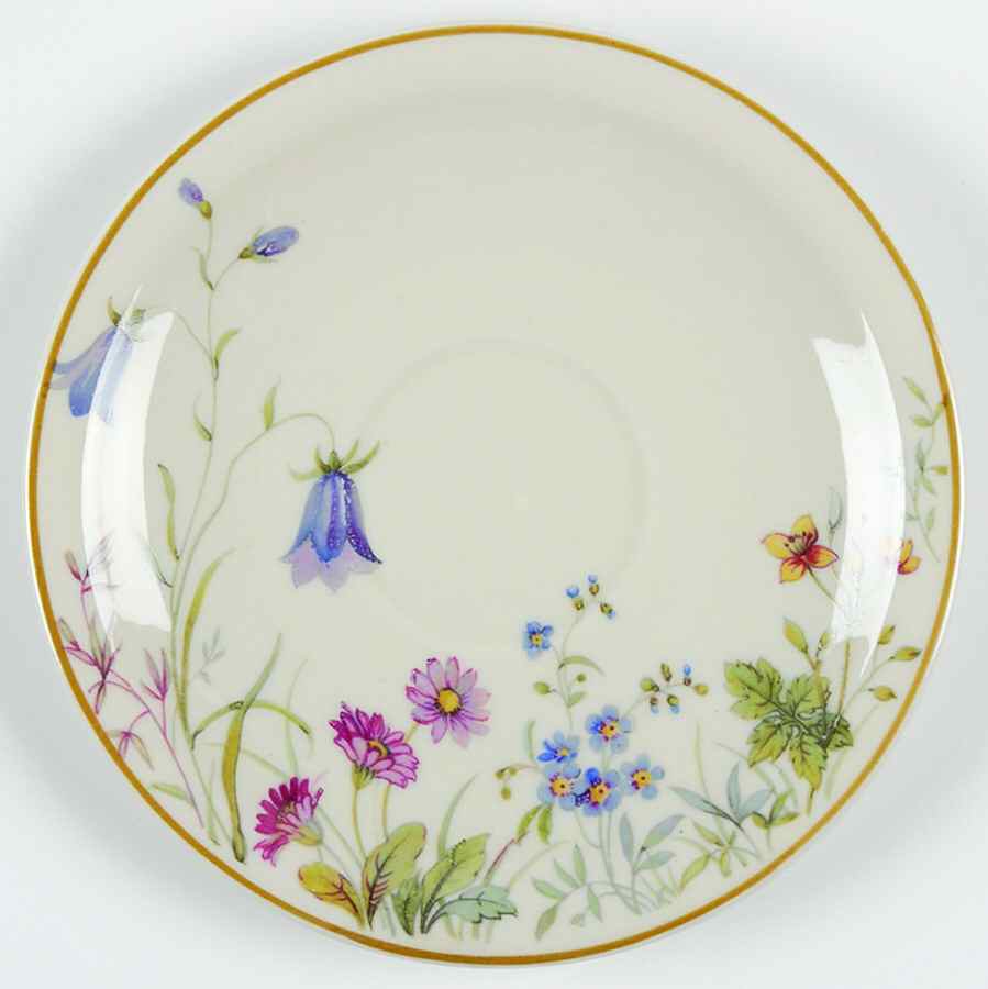 Meadow Flowers Saucer for Footed Demitasse Cup by Franconia-Krautheim & Adelburg-1