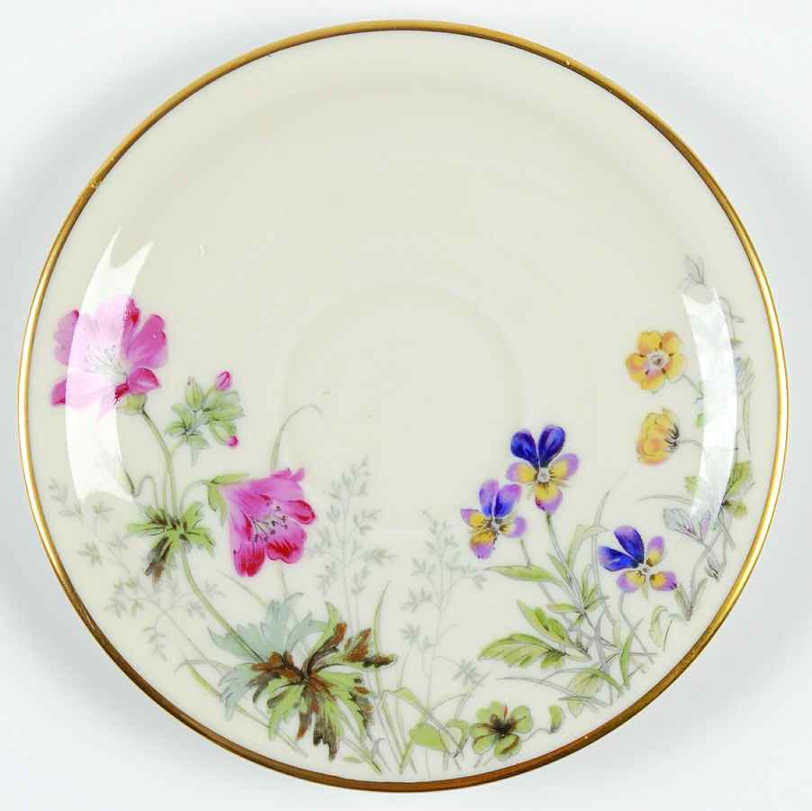 Meadow Flowers Saucer for Footed Demitasse Cup by Franconia-Krautheim & Adelburg-1