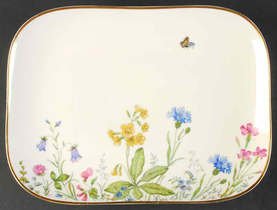 Meadow Flowers 12" Oval Serving Platter by Franconia-Krautheim & Adelburg-1