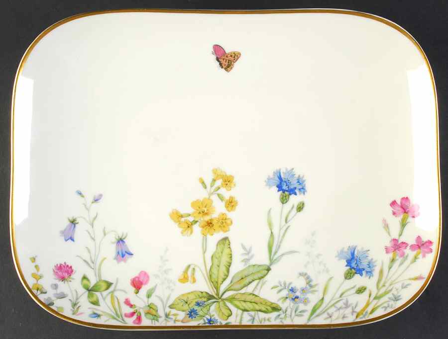 Meadow Flowers 12" Oval Serving Platter by Franconia-Krautheim & Adelburg-1