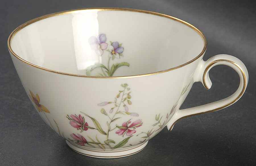 Meadow Flowers Flat Cup by Franconia-Krautheim & Adelburg-1