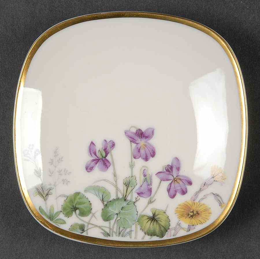 Meadow Flowers Butter Pat by Franconia-Krautheim & Adelburg-1