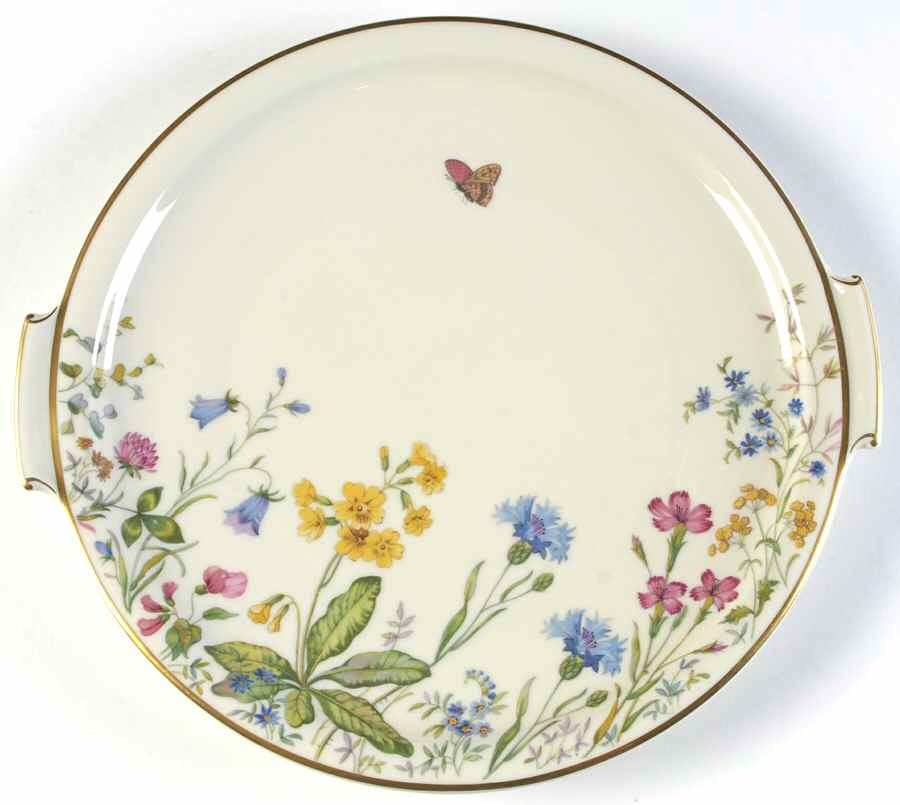 Meadow Flowers Handled Cake Plate by Franconia-Krautheim & Adelburg-1