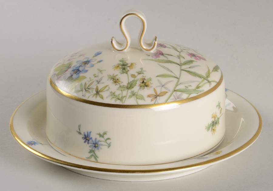 Meadow Flowers Round Covered Butter by Franconia-Krautheim & Adelburg-1