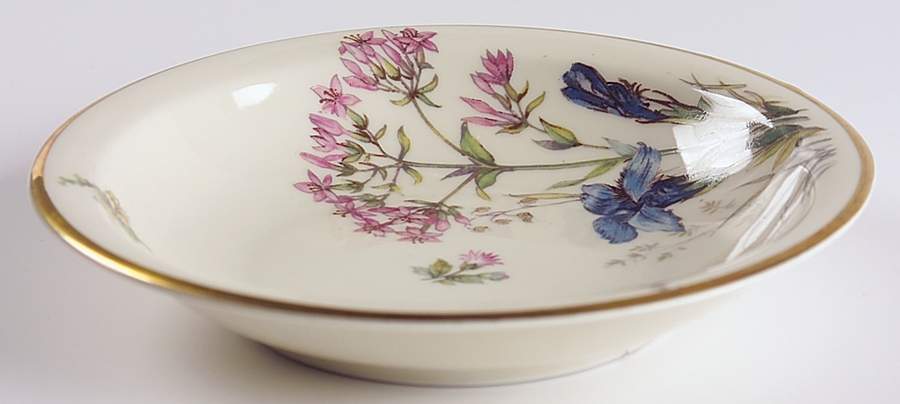 Meadow Flowers Rim Fruit/Dessert (Sauce) Bowl by Franconia-Krautheim & Adelburg-1