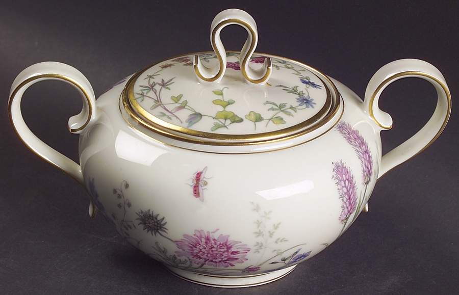 Meadow Flowers Sugar Bowl & Lid by Franconia-Krautheim & Adelburg-1