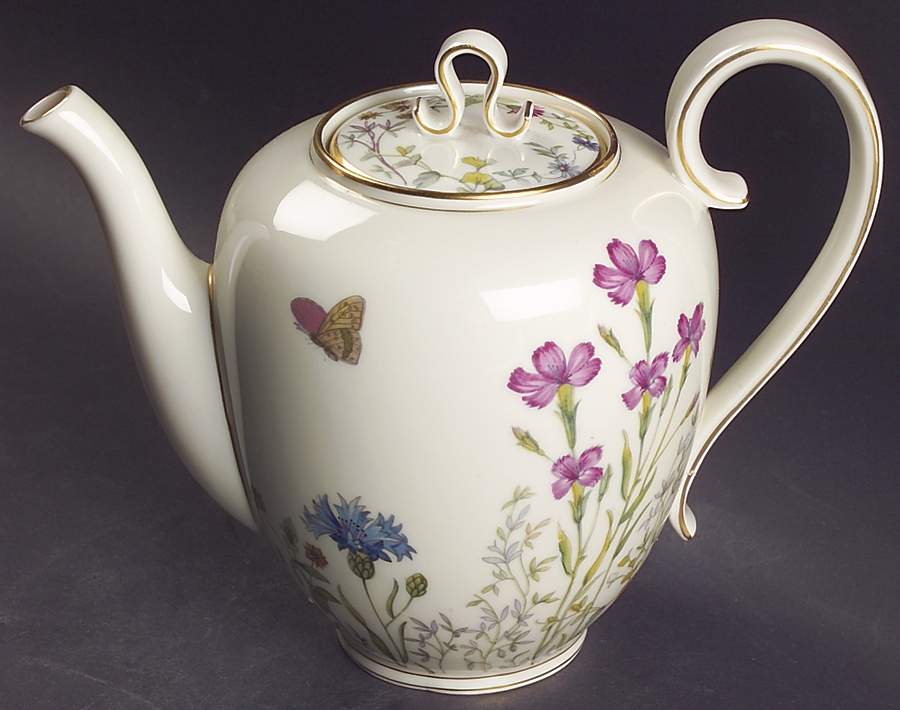 Meadow Flowers Coffee Pot & Lid by Franconia-Krautheim & Adelburg-1