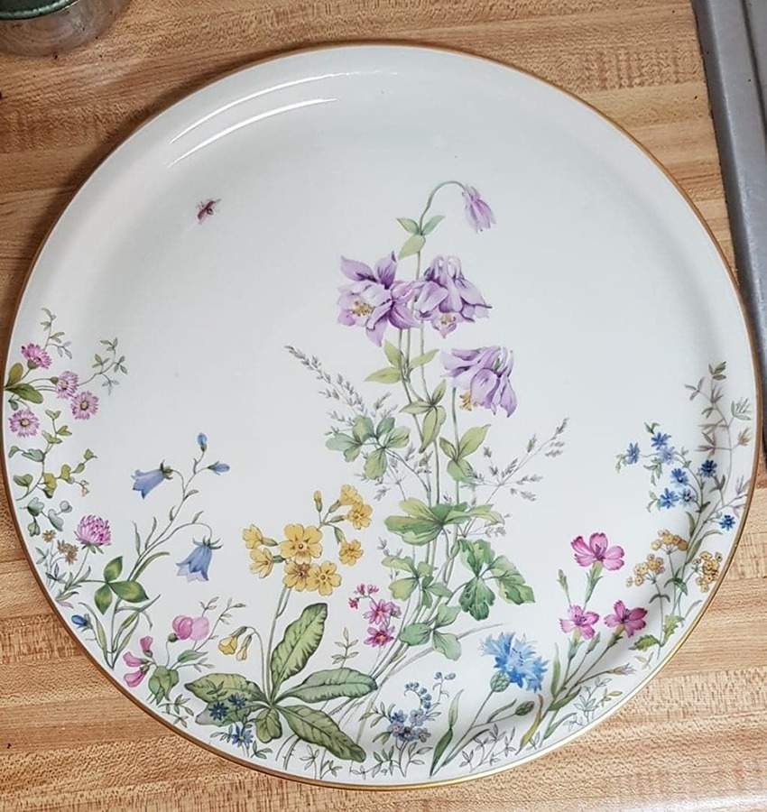 Meadow Flowers 12" Chop Plate (Round Platter) by Franconia-Krautheim & Adelburg-1