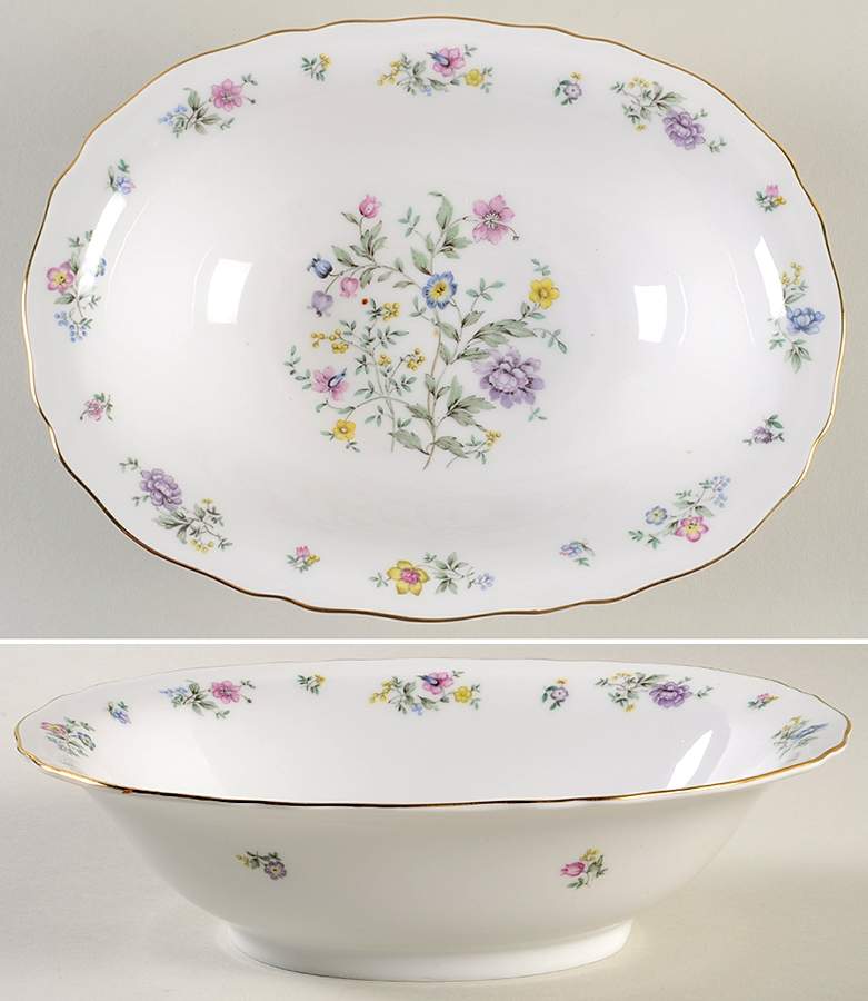 Millefleurs 10" Oval Vegetable Bowl by Franconia-Krautheim & Adelburg-1