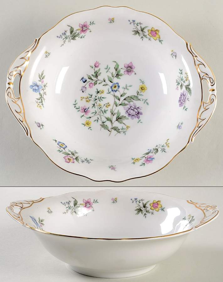 Millefleurs 9" Round Vegetable Bowl by Franconia-Krautheim & Adelburg-1