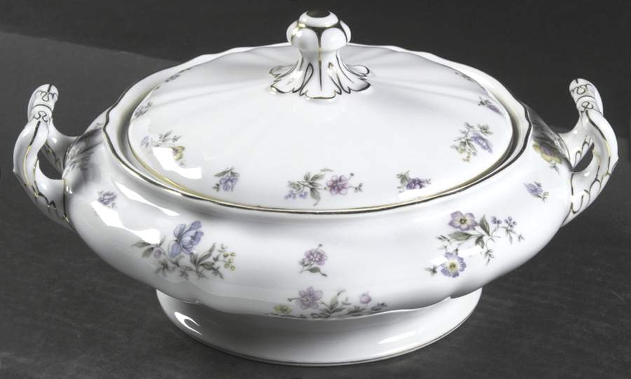 Millefleurs Round Covered Vegetable by Franconia-Krautheim & Adelburg-1