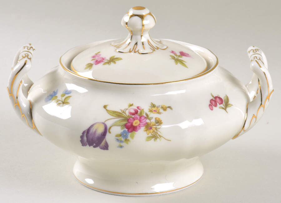 Norina Sugar Bowl & Lid by Franconia-Krautheim & Adelburg-1