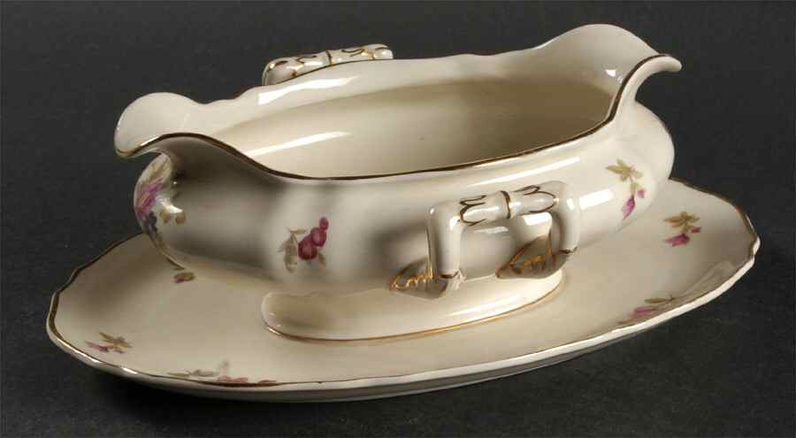 Norina Gravy Boat with Attached Underplate by Franconia-Krautheim & Adelburg-1