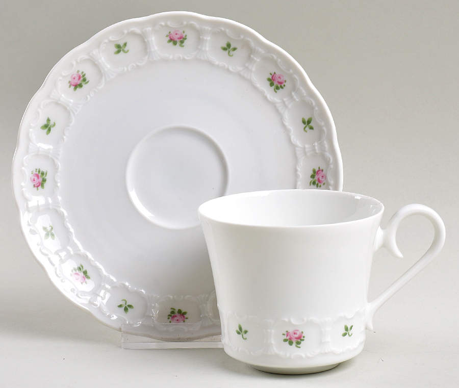 Pirouette Flat Cup & Saucer Set by Franconia-Krautheim & Adelburg-1
