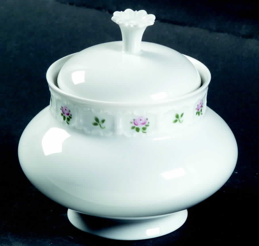 Pirouette Sugar Bowl & Lid by Franconia-Krautheim & Adelburg-1