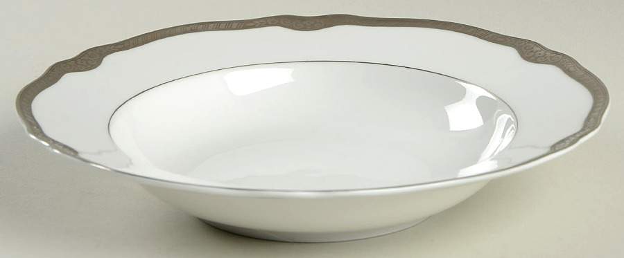 Platina Rim Soup Bowl by Franconia-Krautheim & Adelburg-1