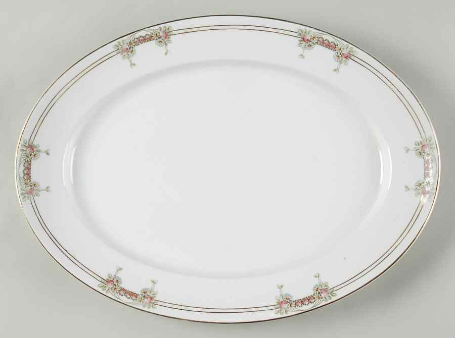 Princess 14" Oval Serving Platter by Franconia-Krautheim & Adelburg-1