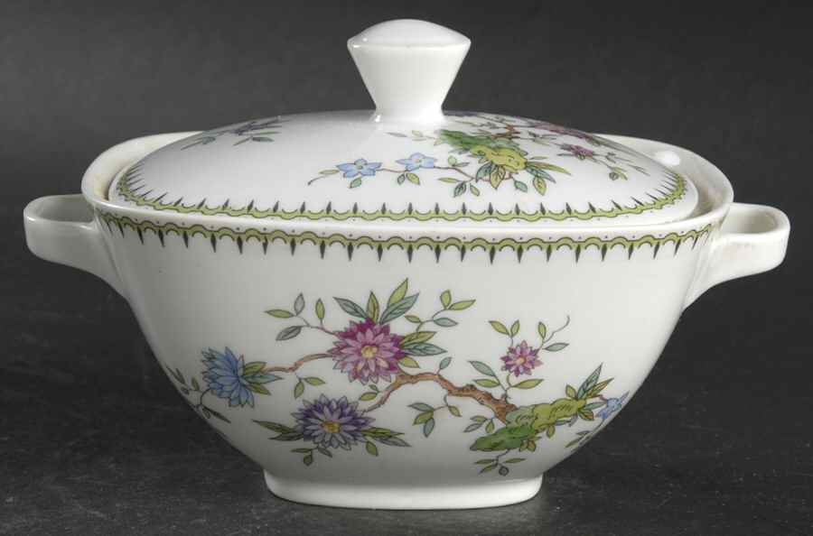 Rhodora Sugar Bowl & Lid by Franconia-Krautheim & Adelburg-1