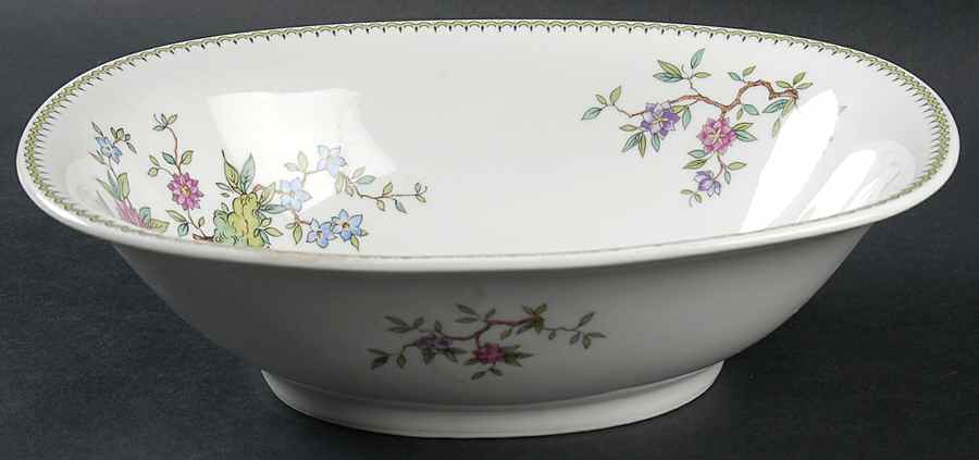 Rhodora 9" Oval Vegetable Bowl by Franconia-Krautheim & Adelburg-1