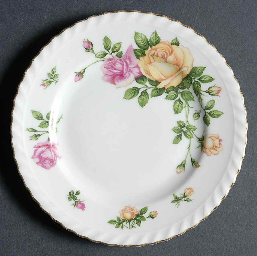 Rose Garden Bread & Butter Plate by Franconia-Krautheim & Adelburg-1