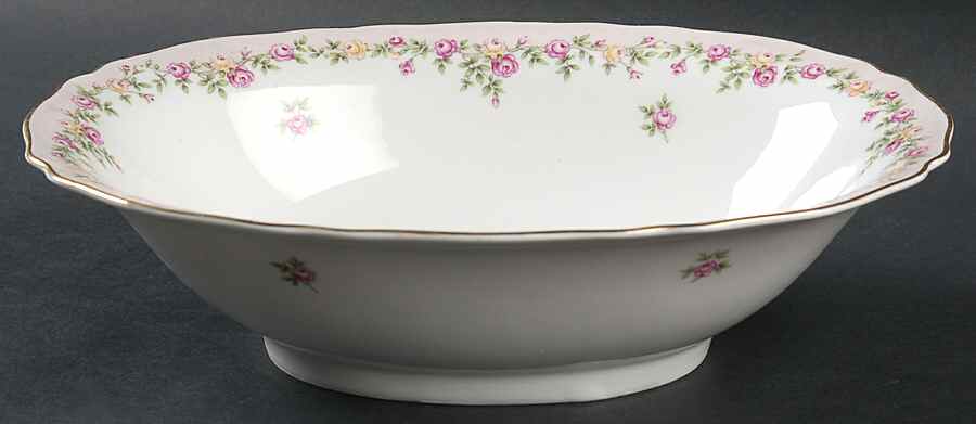 Rosalie 10" Oval Vegetable Bowl by Franconia-Krautheim & Adelburg-1