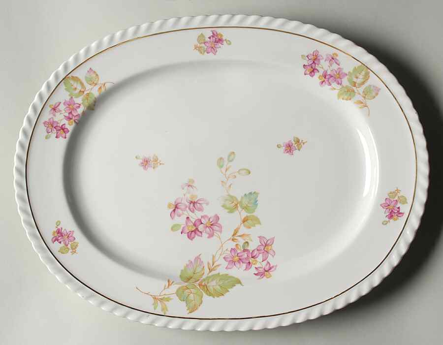 Rosetta 15" Oval Serving Platter by Franconia-Krautheim & Adelburg-1