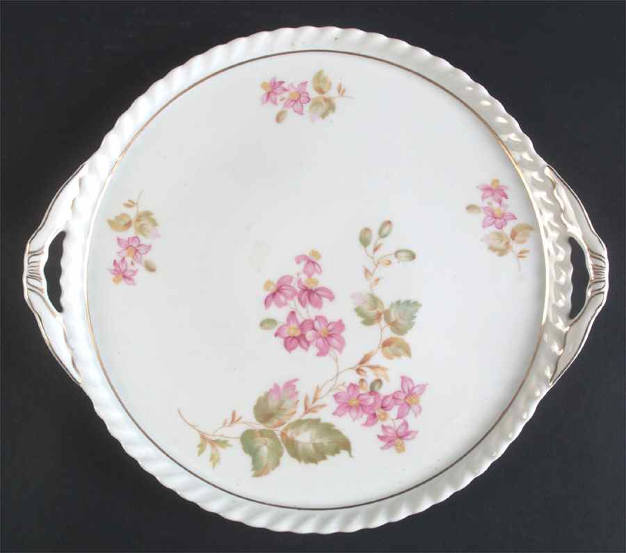 Rosetta Handled Cake Plate by Franconia-Krautheim & Adelburg-1