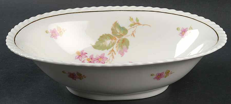 Rosetta 10" Oval Vegetable Bowl by Franconia-Krautheim & Adelburg-1