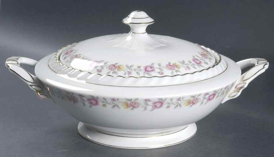 Rosedale Round Covered Vegetable by Franconia-Krautheim & Adelburg-1