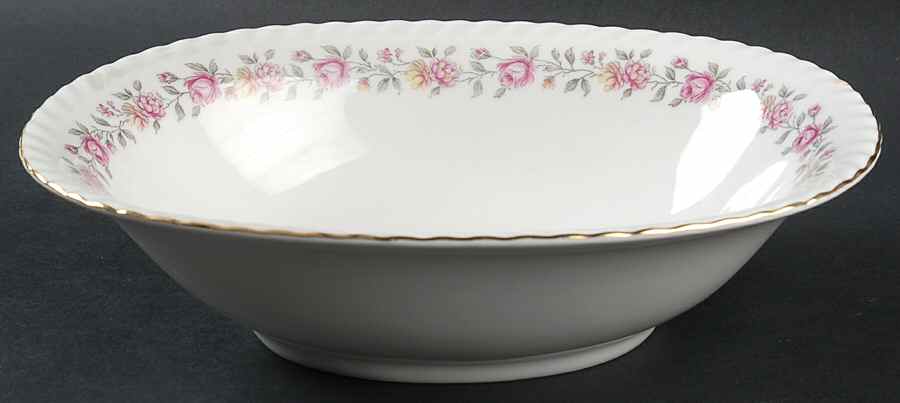 Rosedale 10" Oval Vegetable Bowl by Franconia-Krautheim & Adelburg-1