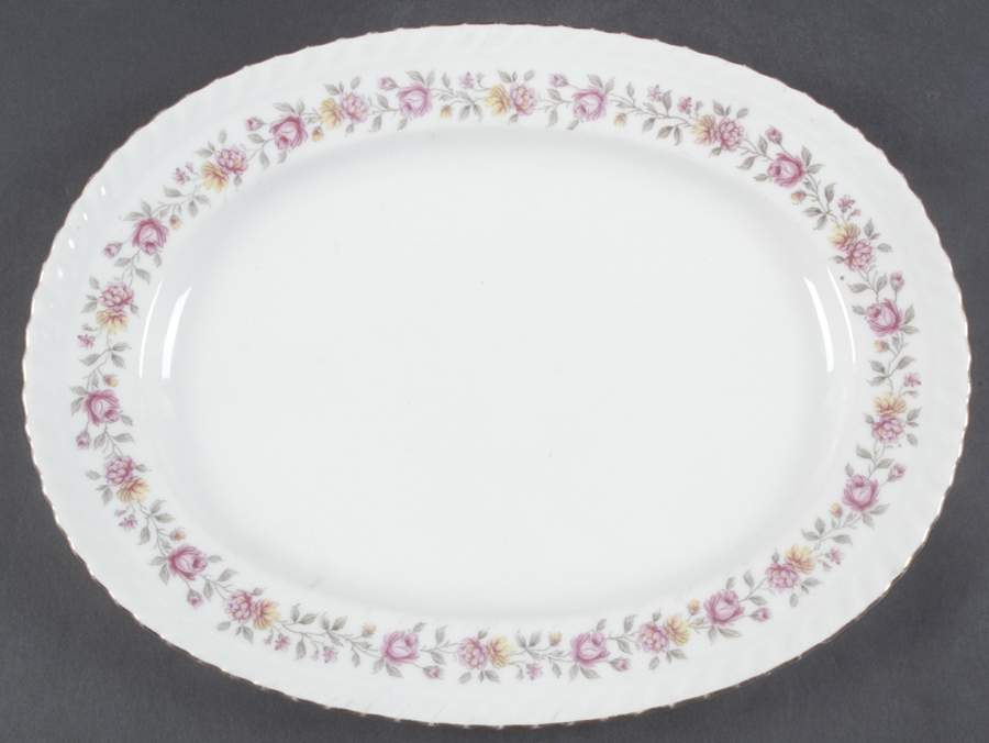Rosedale 12" Oval Serving Platter by Franconia-Krautheim & Adelburg-1