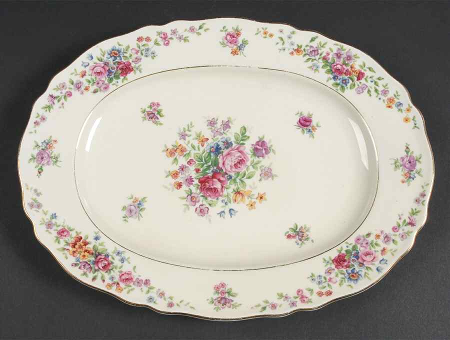 Rosina 11" Oval Serving Platter by Franconia-Krautheim & Adelburg-1