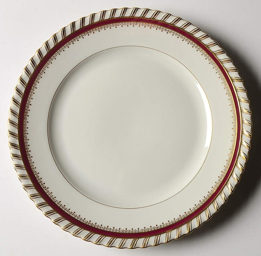 Ruby (Gold Verge Line) Luncheon Plate by Franconia-Krautheim & Adelburg-1