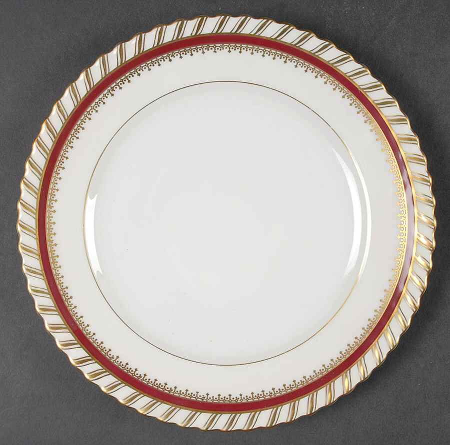 Ruby (Gold Verge Line) Salad Plate by Franconia-Krautheim & Adelburg-1