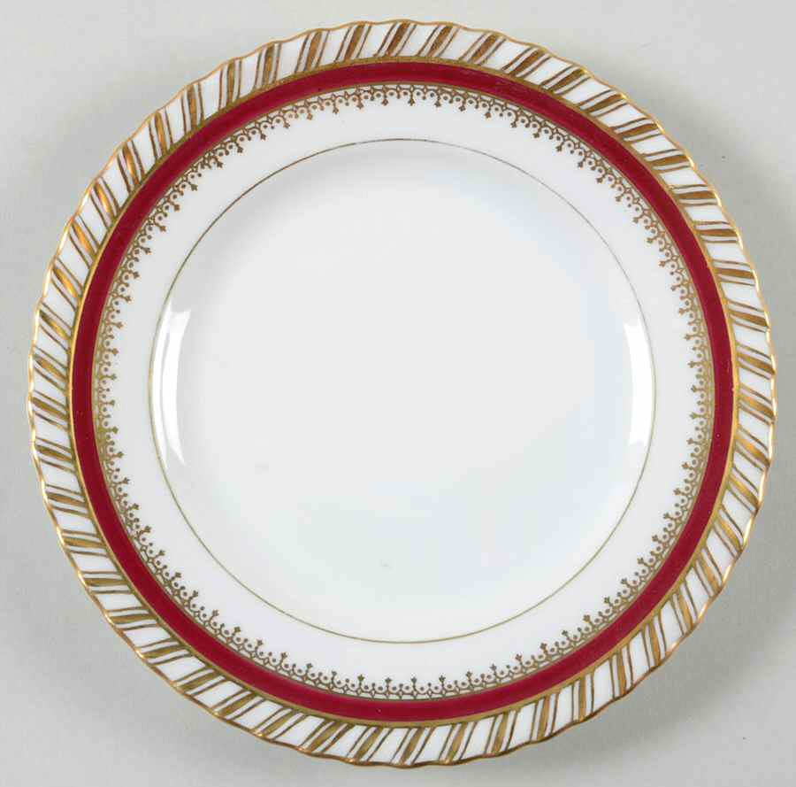 Ruby (Gold Verge Line) Bread & Butter Plate by Franconia-Krautheim & Adelburg-1