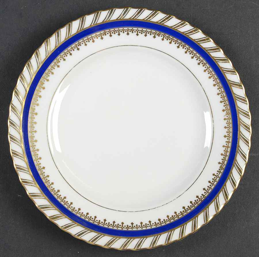 Sapphire Blue (Gold Gadroon Edge) Bread & Butter Plate by Franconia-Krautheim & Adelburg-1
