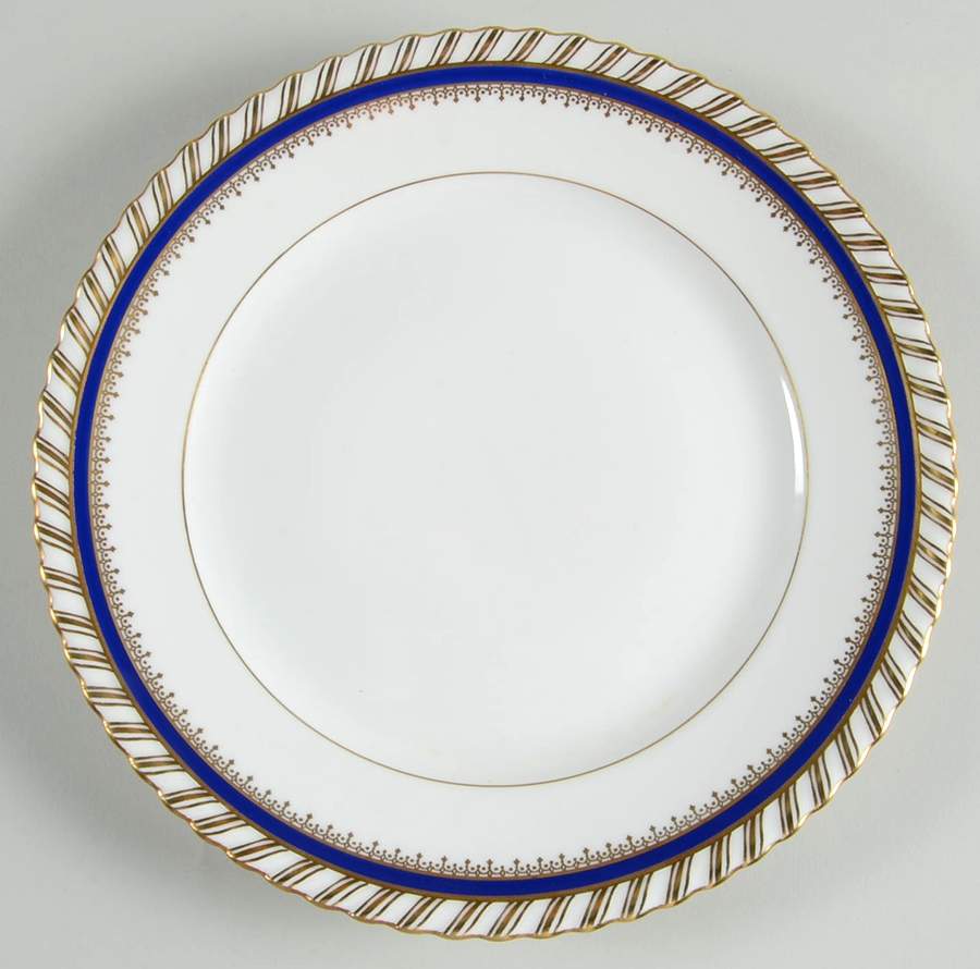 Sapphire Blue (Gold Gadroon Edge) Luncheon Plate by Franconia-Krautheim & Adelburg-1