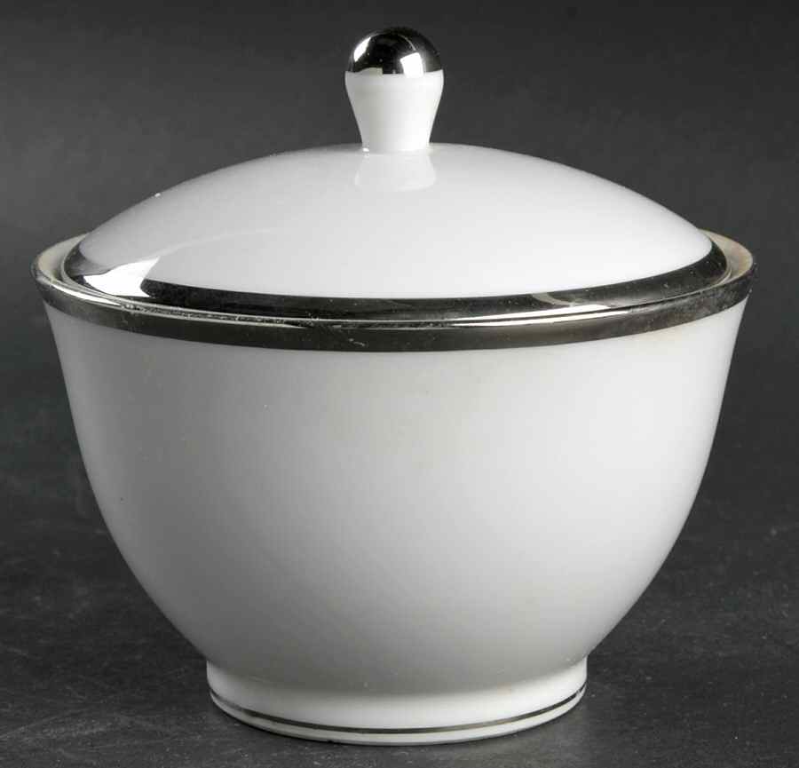 Silver Crown Sugar Bowl & Lid by Franconia-Krautheim & Adelburg-1