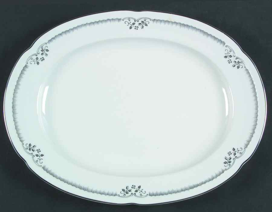 Silver Dream 13" Oval Serving Platter by Franconia-Krautheim & Adelburg-1