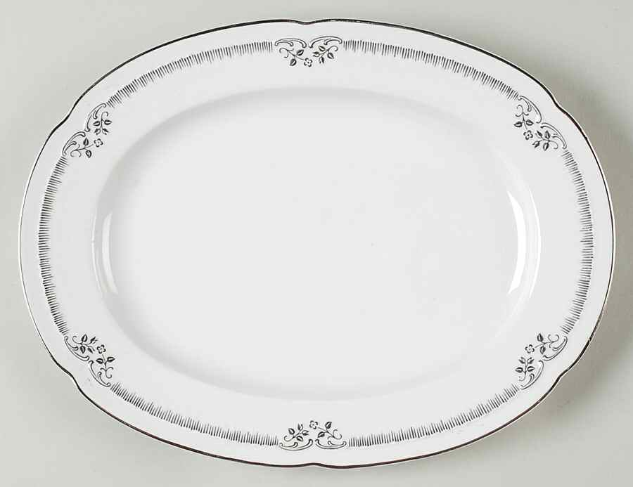Silver Dream 12" Oval Serving Platter by Franconia-Krautheim & Adelburg-1